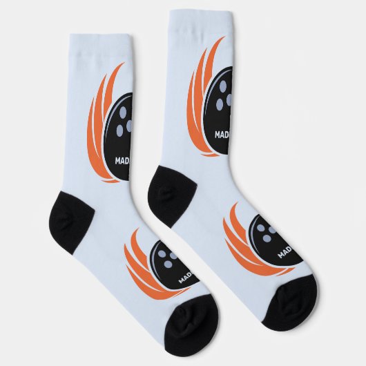 Douanenaam Bowling Bal met Vlammen Sokken (Rechts)