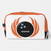 Douanenaam Bowling Bal met Vlammen Toilettasje (Voorkant)