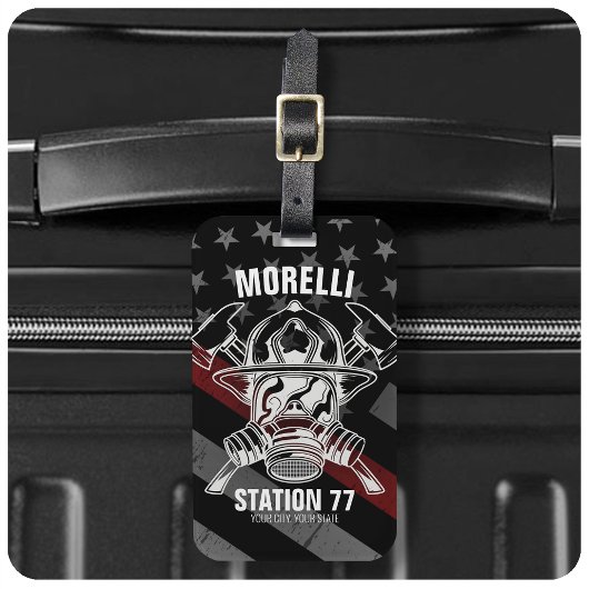 Douanenaam Brandweerpost Bagagelabel