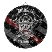 Douanenaam Brandweerpost Dartbord (Voorkant)