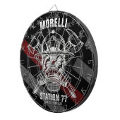 Douanenaam Brandweerpost Dartbord (Voorkant Rechts)