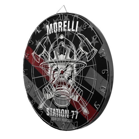 Douanenaam Brandweerpost Dartbord (Voorkant Rechts)