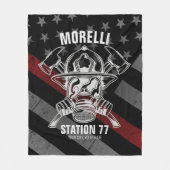 Douanenaam Brandweerpost Fleece Deken (Voorkant)