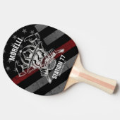 Douanenaam Brandweerpost Tafeltennisbatje (Zijkant)