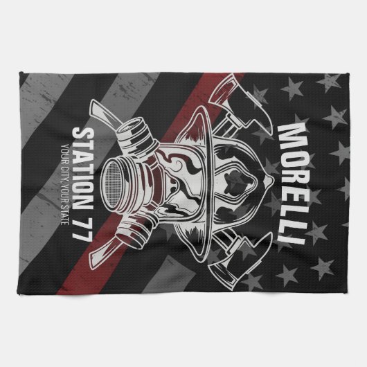 Douanenaam Brandweerpost Theedoek (Horizontaal)