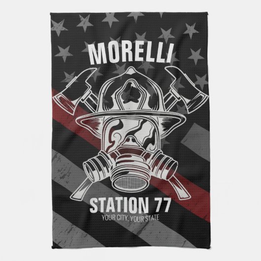 Douanenaam Brandweerpost Theedoek (Verticaal)