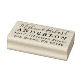 Douanenaam Bruid & bruidegom Bruiloft Retouradres Rubberstempel (Stempel)