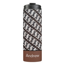 Douanenaam Bruin Wit Java Ethnik Batik Thermosbeker