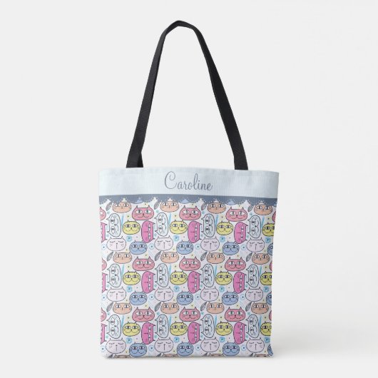 Douanenaam Canvas tas, het Winkelen Zak Tote Bag (Achterkant)