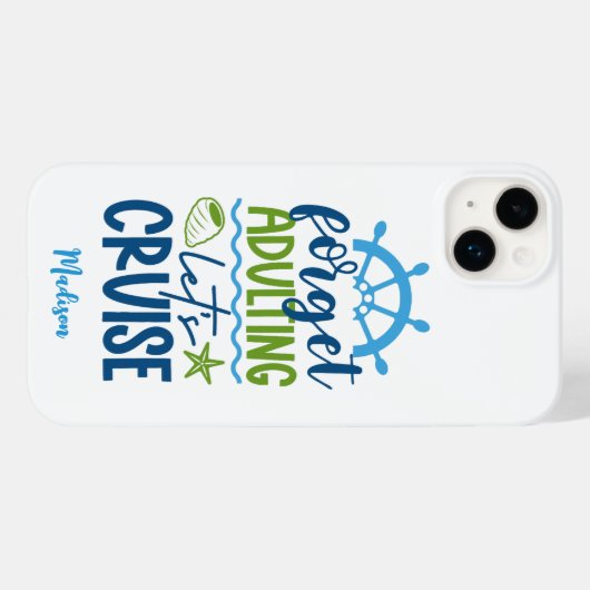 Douanenaam Cruise Case-Mate iPhone Case (Achterkant (horizontaal))