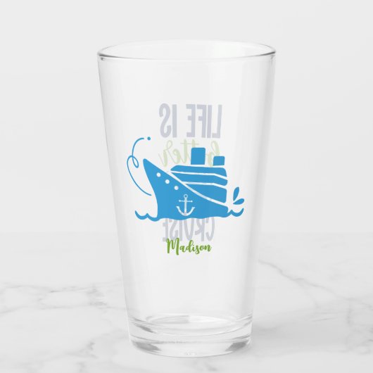 Douanenaam Cruise Glas (Achterkant)