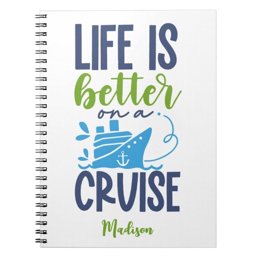 Douanenaam Cruise Notitieboek (Voorkant)