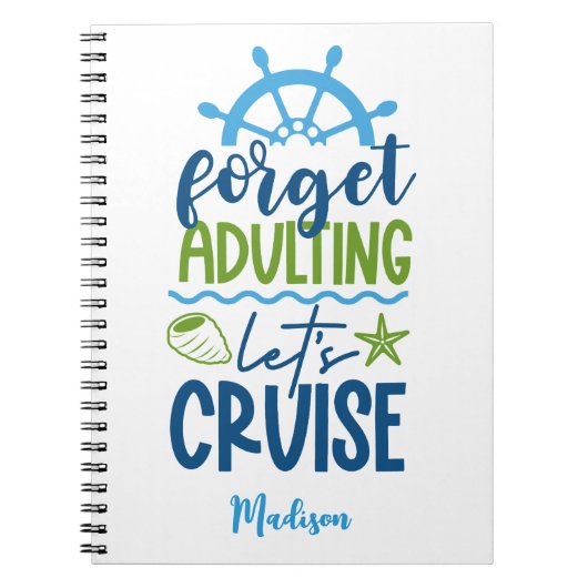 Douanenaam Cruise Notitieboek (Voorkant)