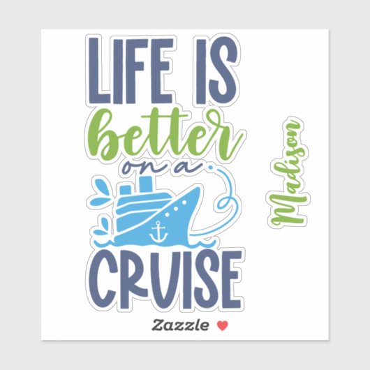 Douanenaam Cruise Sticker (Vel)
