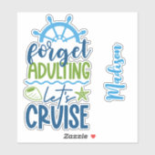 Douanenaam Cruise Sticker (Vel)