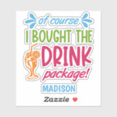 Douanenaam Cruise Sticker (Vel)