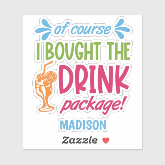 Douanenaam Cruise Sticker (Vel)