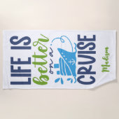 Douanenaam Cruise Strandlaken (Voorkant)