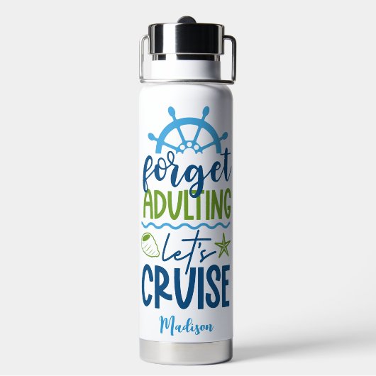 Douanenaam Cruise Waterfles (Achterkant)