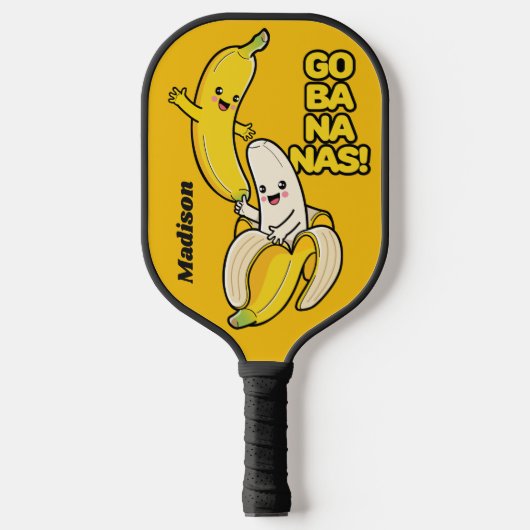 Douanenaam Cute Bananas Pickleball Paddle (Voorkant)