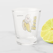 Douanenaam Cute Bananas Shot Glas (Achterkant)