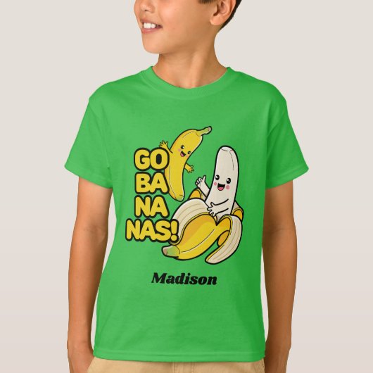 Douanenaam Cute Bananas T-shirt (Voorkant)