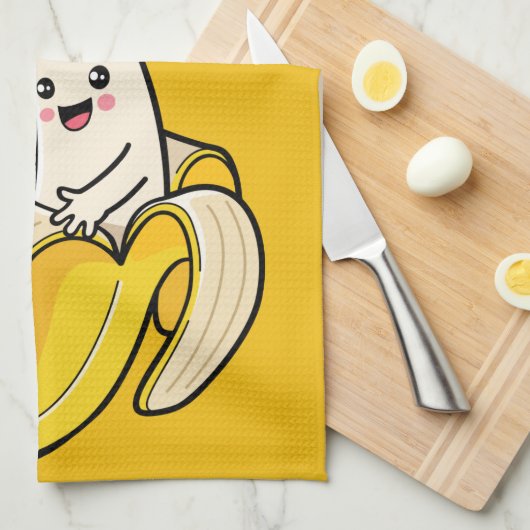 Douanenaam Cute Bananas Theedoek (Quarter Fold)