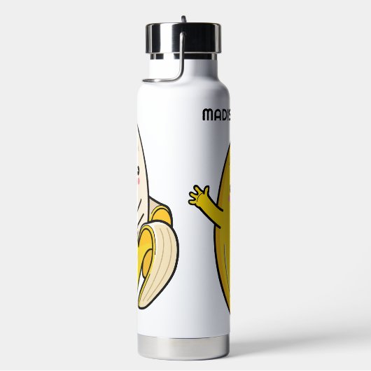 Douanenaam Cute Bananas Waterfles (Rechts)