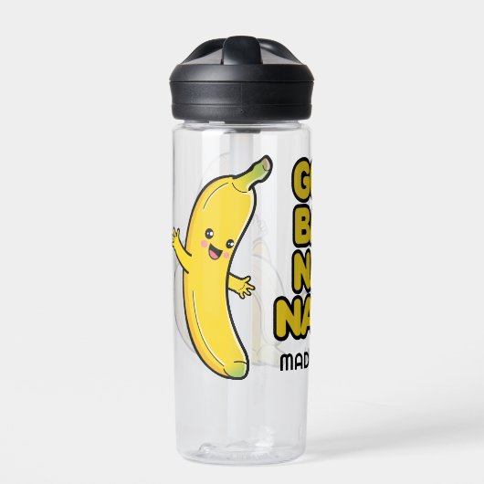 Douanenaam Cute Bananas Waterfles (Voorkant)