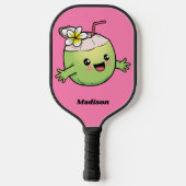 Douanenaam Cute Coconut Pickleball Paddle (Achterkant)