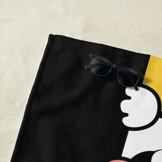 Douanenaam Cute Siberian Huskies Strandlaken (In situ)