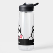 Douanenaam Cute Siberian Husky Waterfles (Links)