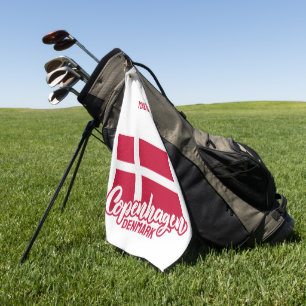 Douanenaam Denemarken Vlag Golfhanddoek