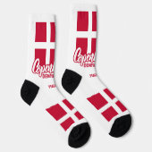Douanenaam Denemarken Vlag Sokken (Rechts)