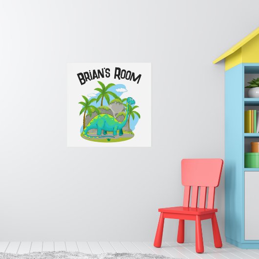 Douanenaam Dinosaur Zaal Decor Kinder Muur Poster (Kinderkamer 1)