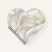 Douanenaam Elegante Moeder van Parel Textuur Notitieboek (Voorkant)