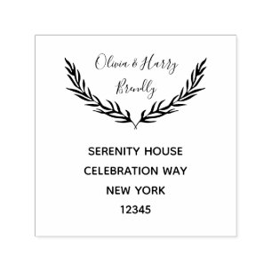 Douanenaam en Terugkeeradres Zelf Inkerend Stempel