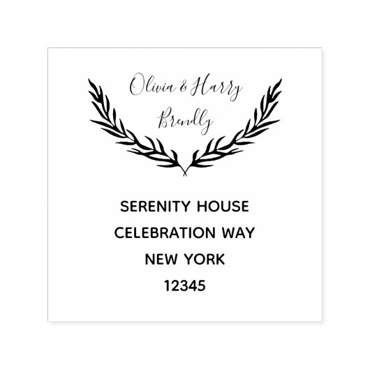 Douanenaam en Terugkeeradres Zelf Inkerend Stempel (Design)