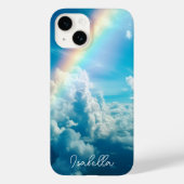 Douanenaam Esthetische Regenboog en Wolken Case-Mate iPhone Case (Achterkant)