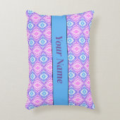 Douanenaam Geometrisch Vierkant & Diamant Accent Kussen (Voorkant(Verticaal))