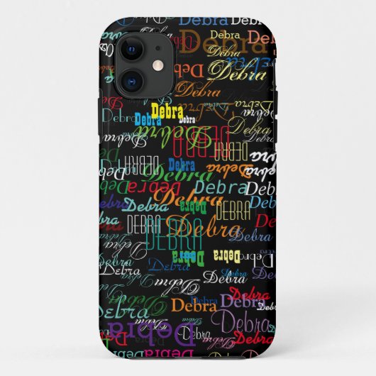 douanenaam . gepersonaliseerde BLACK Case-Mate iPhone Case (Achterkant)