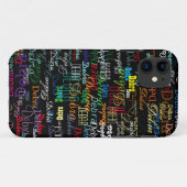 douanenaam . gepersonaliseerde BLACK Case-Mate iPhone Case (Achterkant (horizontaal))