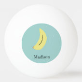 Douanenaam geschilderd banaan op blauw pingpongbal (Voorkant)