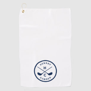 Douanenaam Golfclubs, Wit en Blauw Golfhanddoek