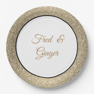 Douanenaam Gouden Glitter 7"Document Borden Papieren Bordje