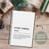 Douanenaam Grappig Woordenboek Definitie Modern Notitieboek