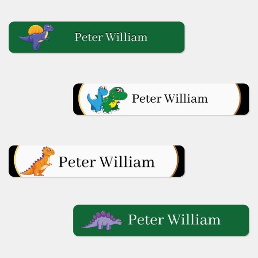 Douanenaam Grappige Dinosaurus, bladeren 1e klas Labels (Groep)