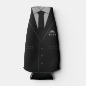 Douanenaam Grappige Fles Koeler Zakelijk Kostuum (Voorkant)