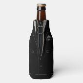 Douanenaam Grappige Fles Koeler Zakelijk Kostuum (Fles Achterkant)