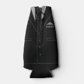 Douanenaam Grappige Fles Koeler Zakelijk Kostuum (Achterkant)